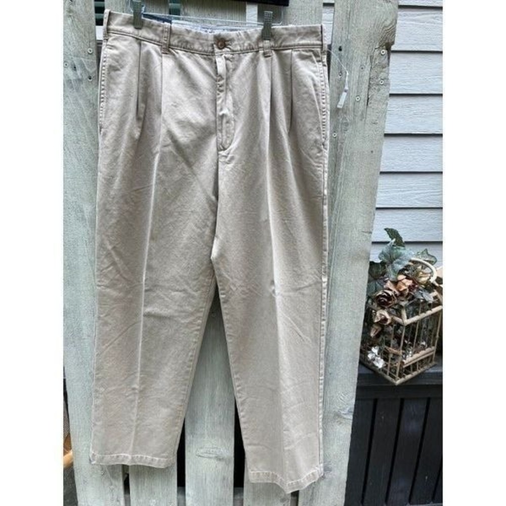 Izod Sz 38Wx32L Washed Chino Metrix Fit KHAKI Pants